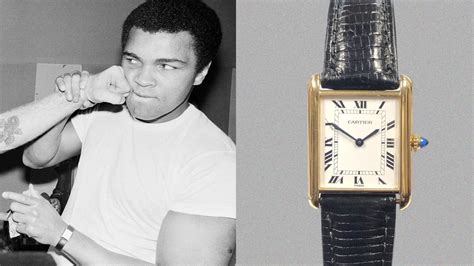 cartier tank muhammad ali|cartier tank watch history.